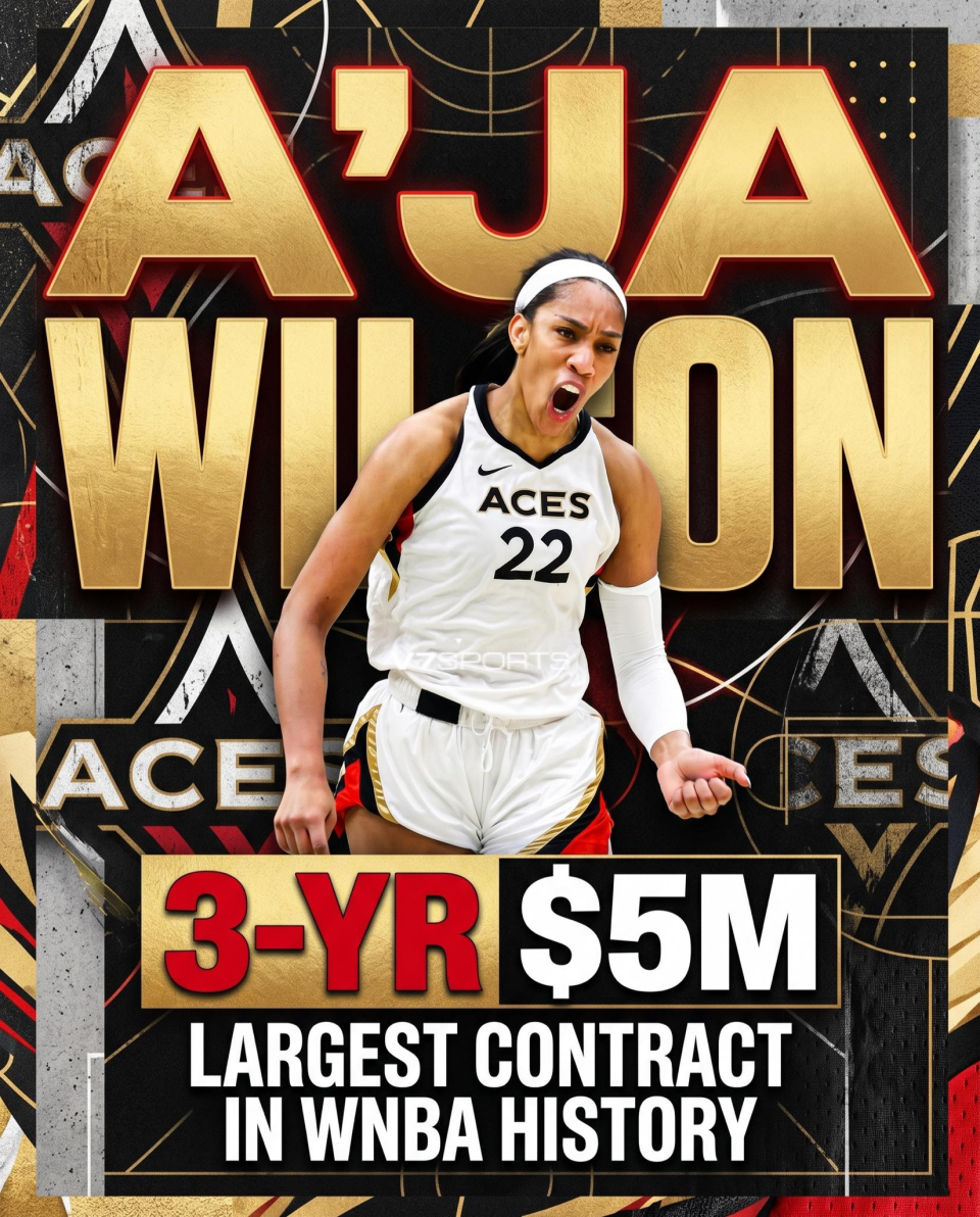 开云-WNBA史上最大合同!阿贾3年500万超级顶薪留队 年薪仍低于布朗尼